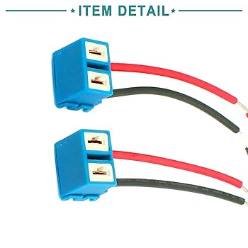 ACROPIX Car Right Angle H7 Ceramic Headlight Bulb Connector